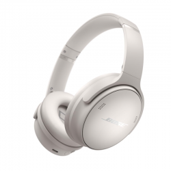 New Bose QuietComfort Wireless Noise Cancelling Headphones, Bluetooth Over Ear Headphones with Up To 24 Hours of Battery Life, White 2023